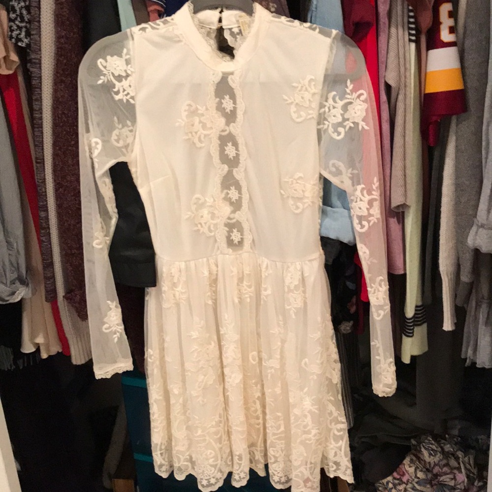 off white graduation dress
